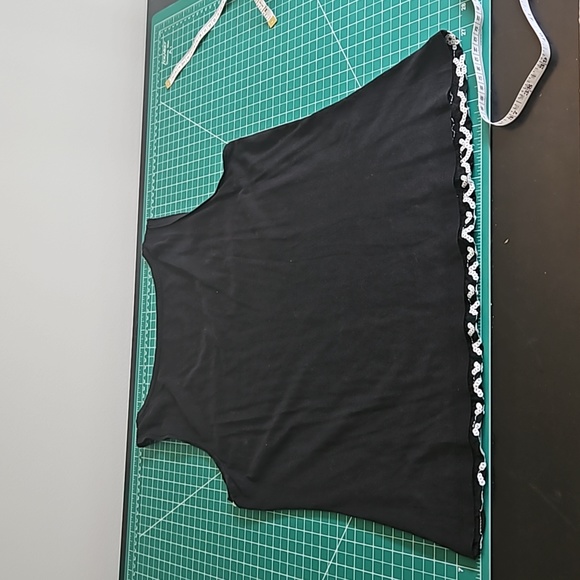 charter club petite medium sequined tip balck and white - Picture 4 of 4